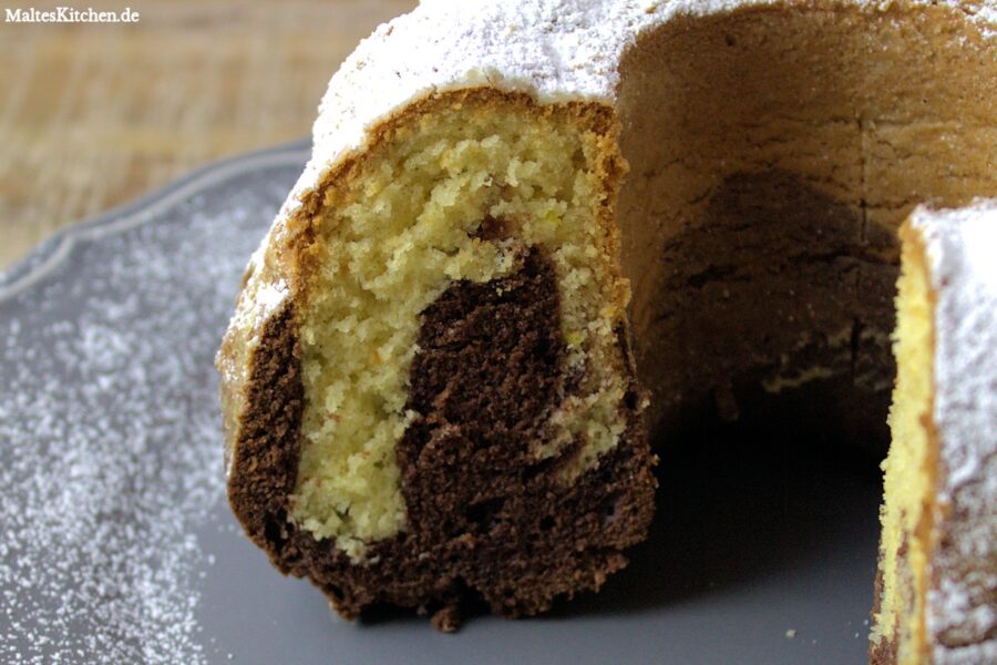 Rezept für einen saftigen Marmorkuchen