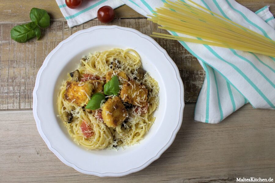Rezept für Linguine mit Schmortomaten und Pankofeta