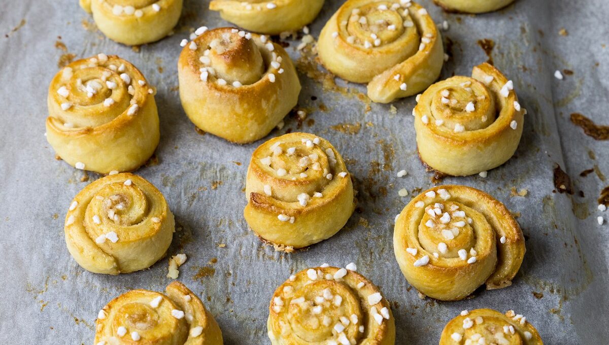 Zimtschnecken mit Hagelzucker