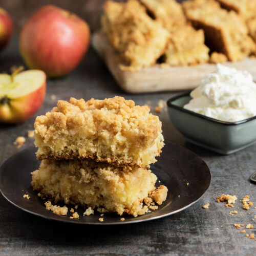 Rezept Streuselkuchen vom Blech mit Äpfeln