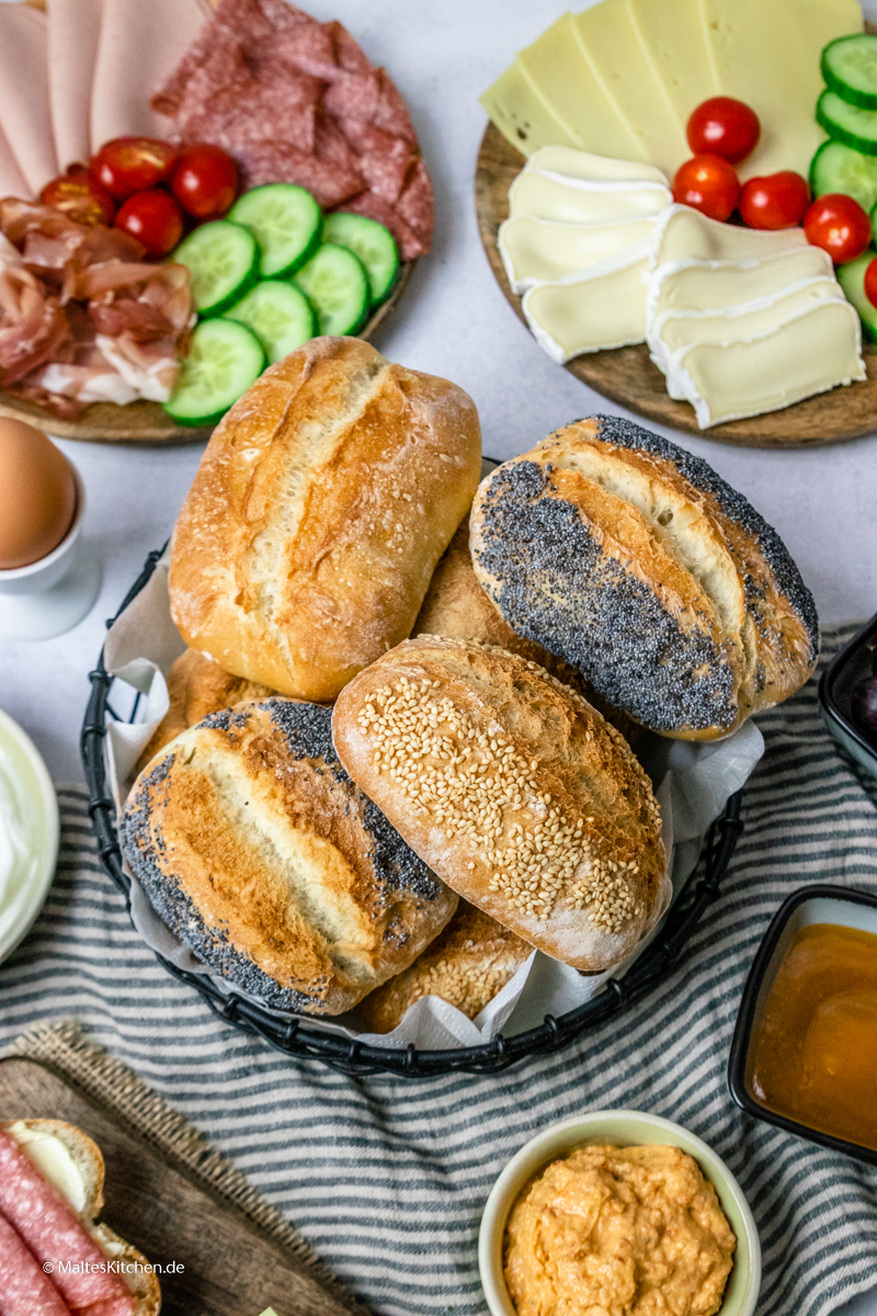 Selbstgebackenen Brötchen