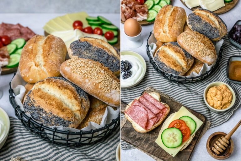 Frühstücksbrötchen / Weizenbrötchen wie vom Bäcker