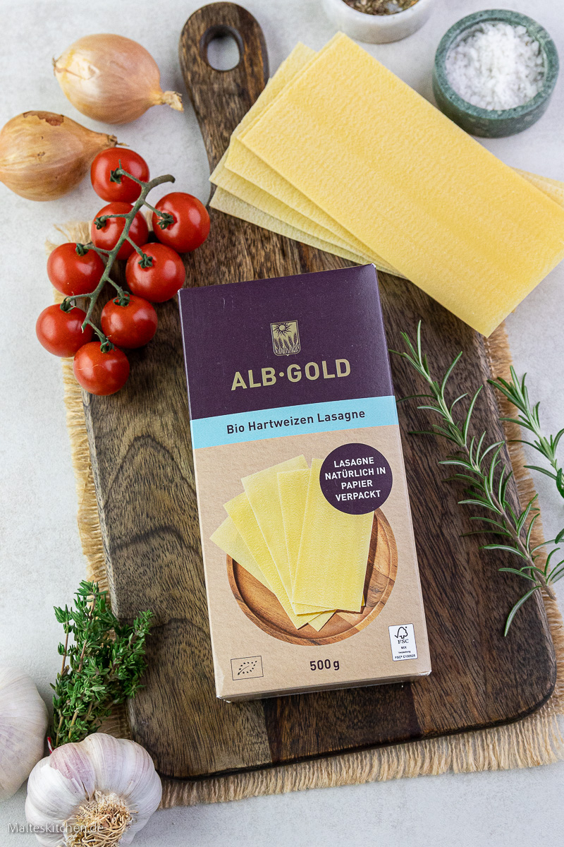 Bio Hartweizen Lasagne von ALB-GOLD.