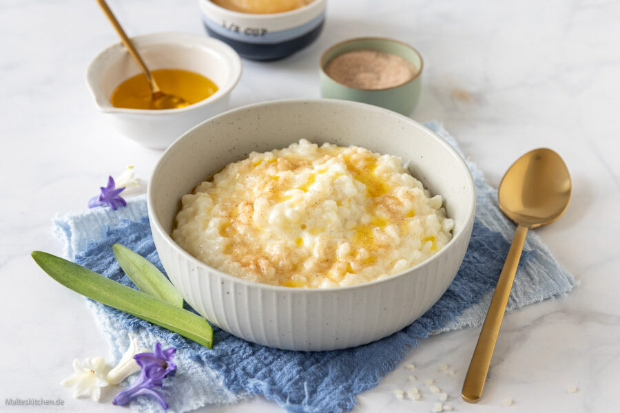 Rezept für Milchreis mit Zimt und Zucker