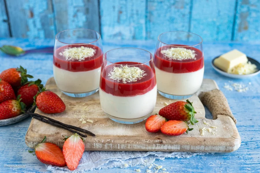 Schnelles Spaghettieis-Dessert.