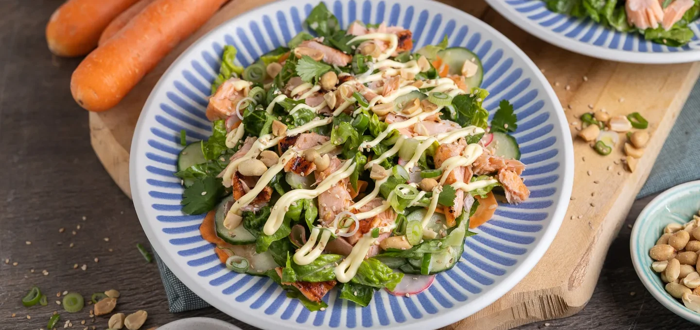 Banh Mi Salat mit Lachs