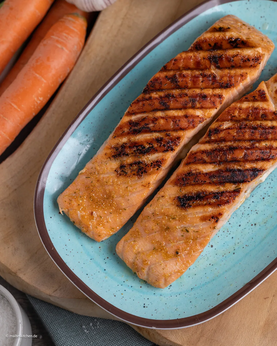 Gegrilltes Lachsfilet