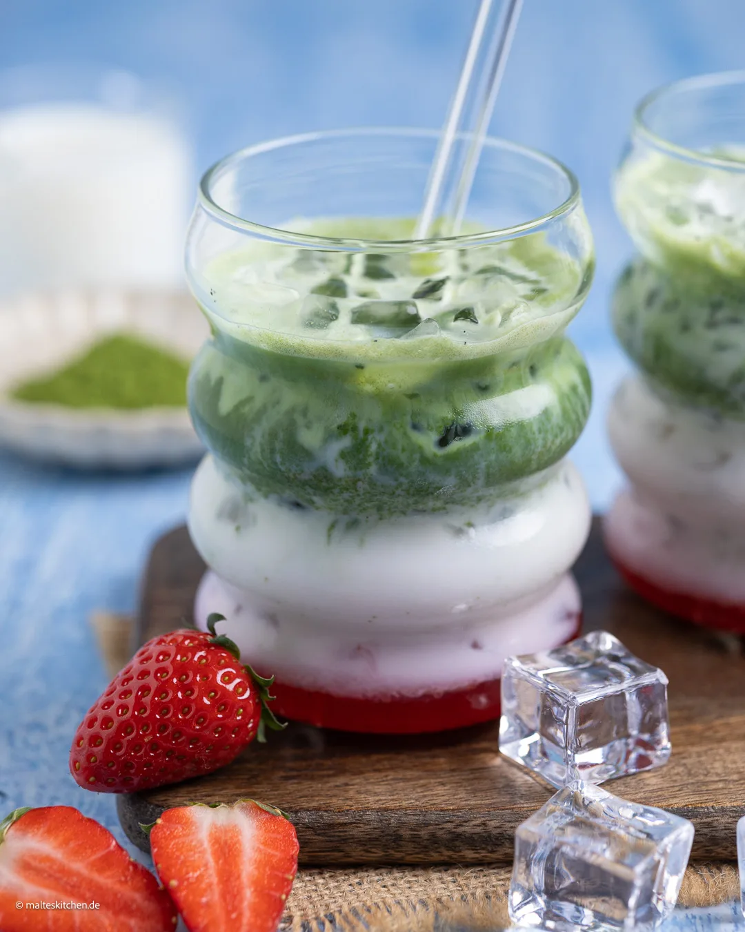 Strawberry Matcha Latte!