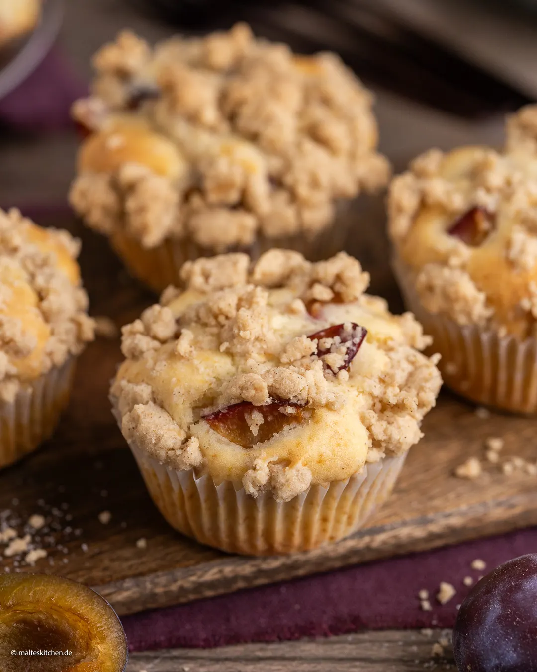 Saftig und lecker - Muffins mit Zwetschgen