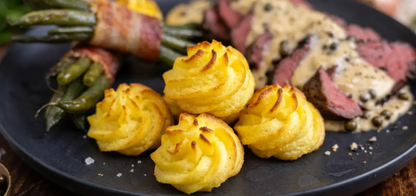 Herzoginkartoffeln als Beilage