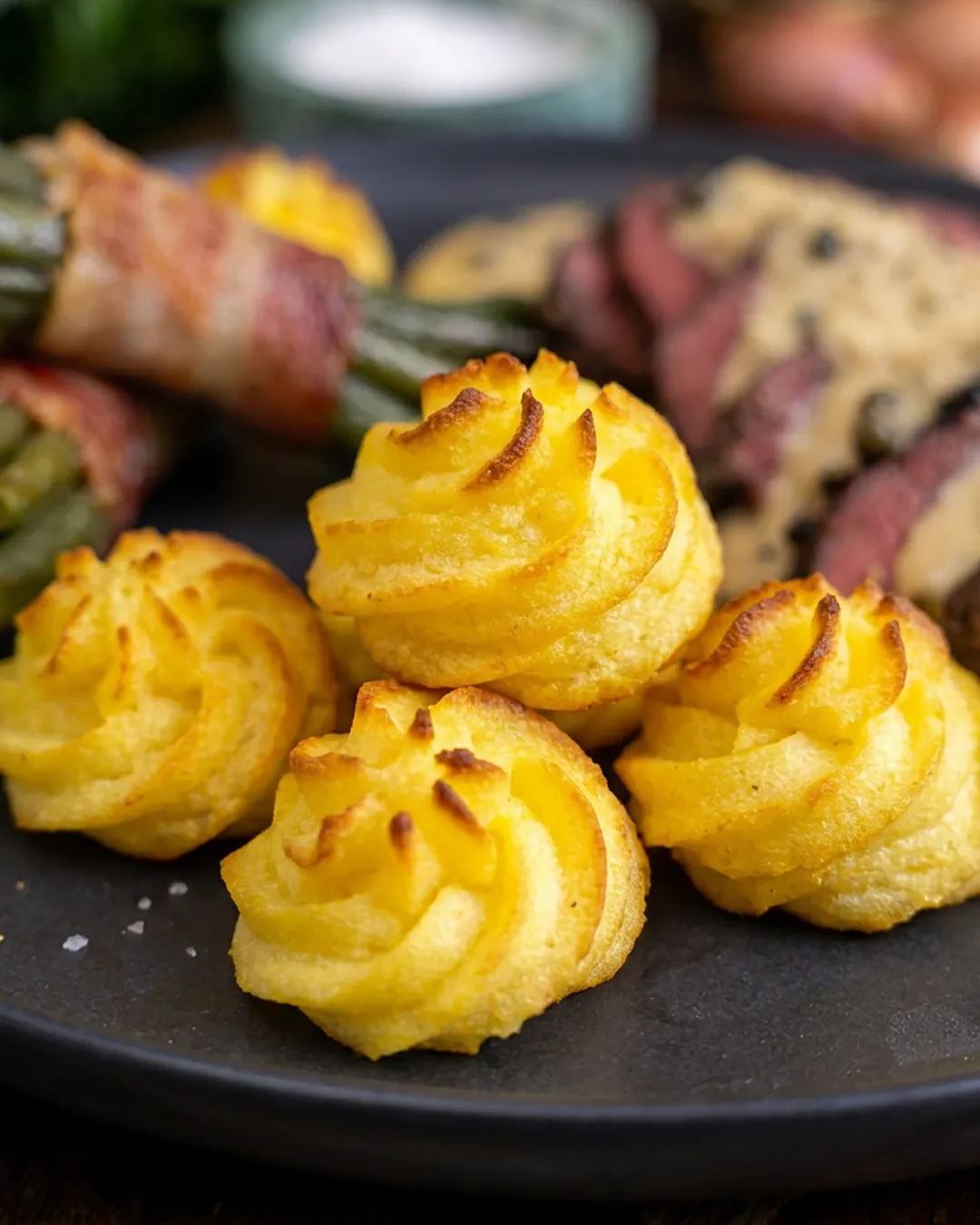 Leckere Herzoginkartoffeln aus dem Ofen